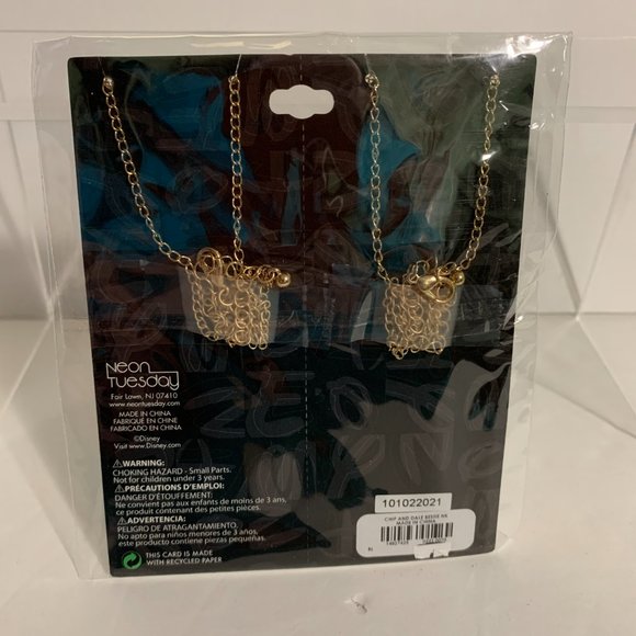 Neon Tuesday Necklace Jewelry Disney Chip 'n Dale Chipmunk Best Friend Charm - Picture 6 of 6